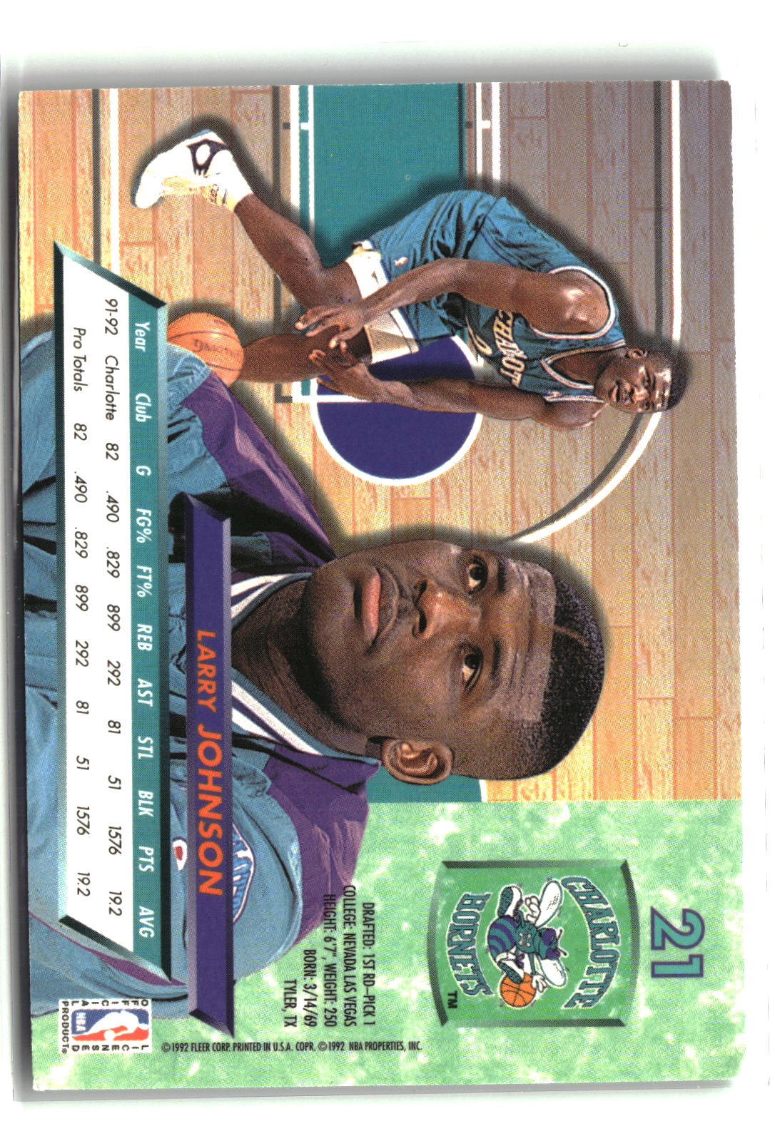Larry Johnson 1992-93 Ultra #21