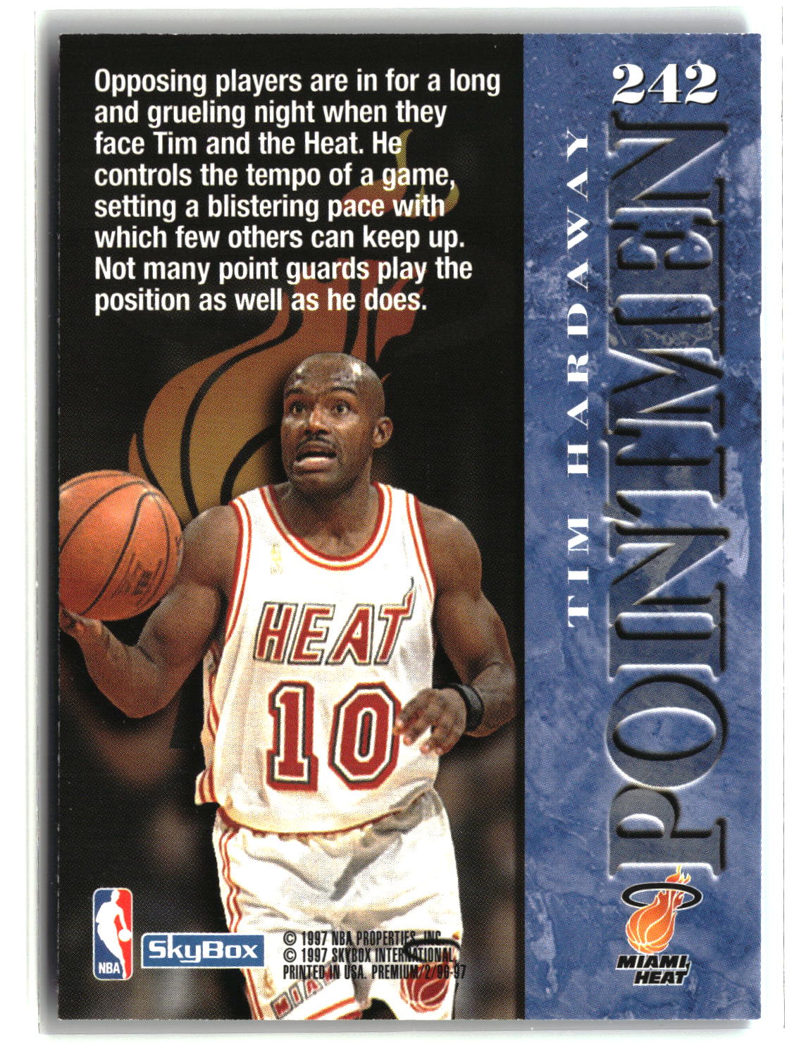 Tim Hardaway 1996-97 SkyBox Premium #242