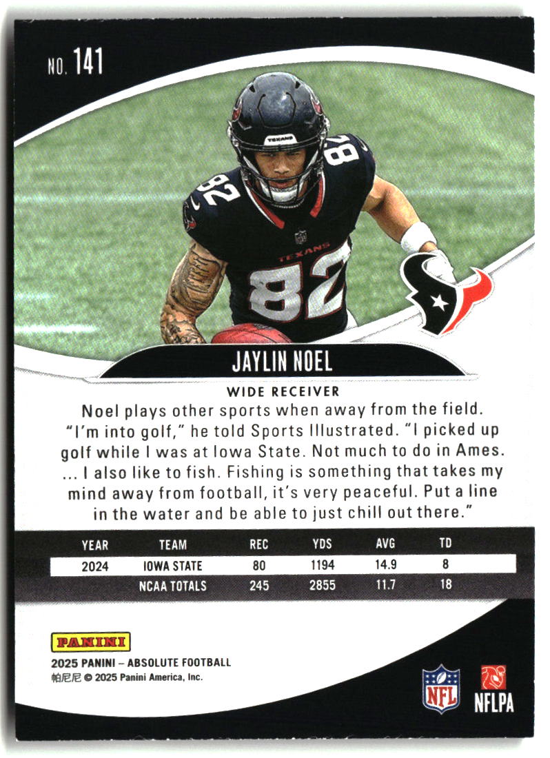 Jaylin Noel 2025 Panini Absolute Retail #141