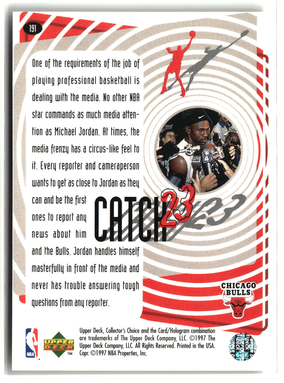 Michael Jordan 1997-98 Collector's Choice #191