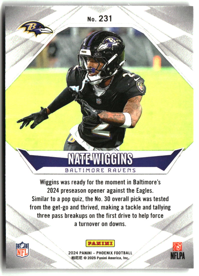 Nate Wiggins 2024 Panini Phoenix #231