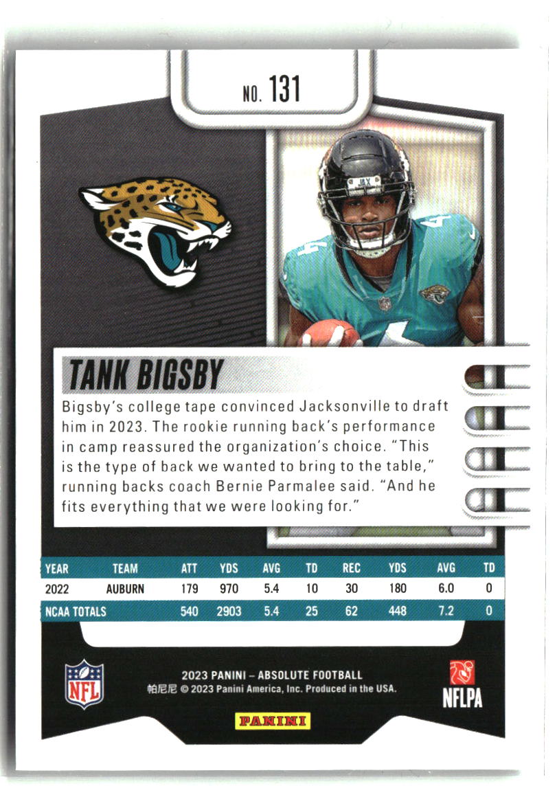 Tank Bigsby 2023 Panini Absolute Retail #131