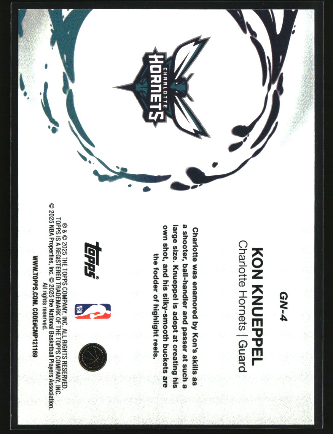 Kon Knueppel 2025-26 Topps Generation Now #GN-4