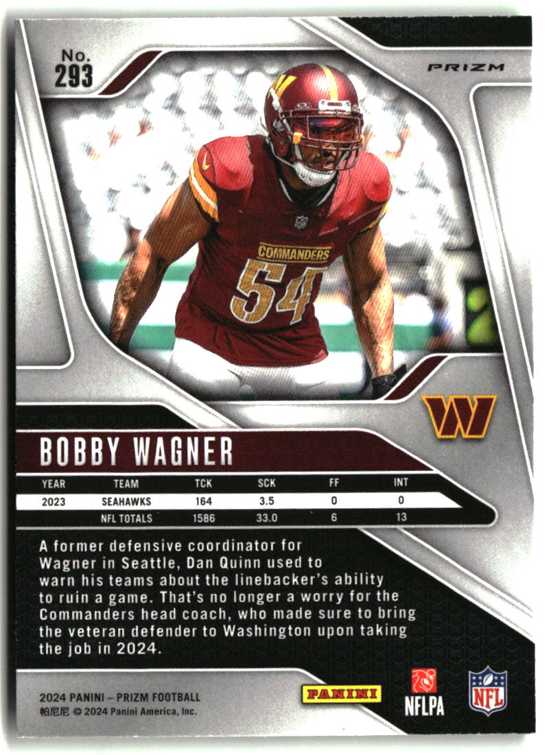 Bobby Wagner 2024 Panini Prizm Neon Green Pulsar #293