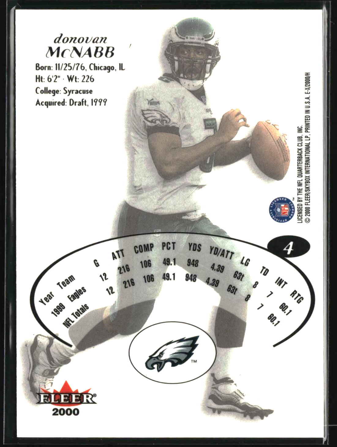 Donovan McNabb 2000 Fleer E-X #4