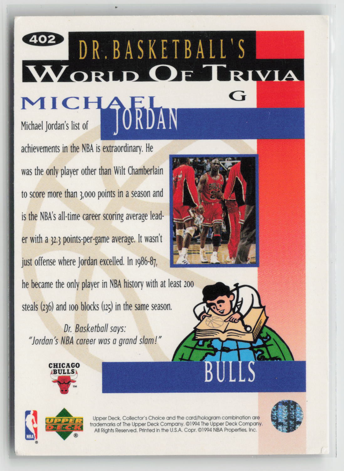 Michael Jordan 1994-95 Collector's Choice #402
