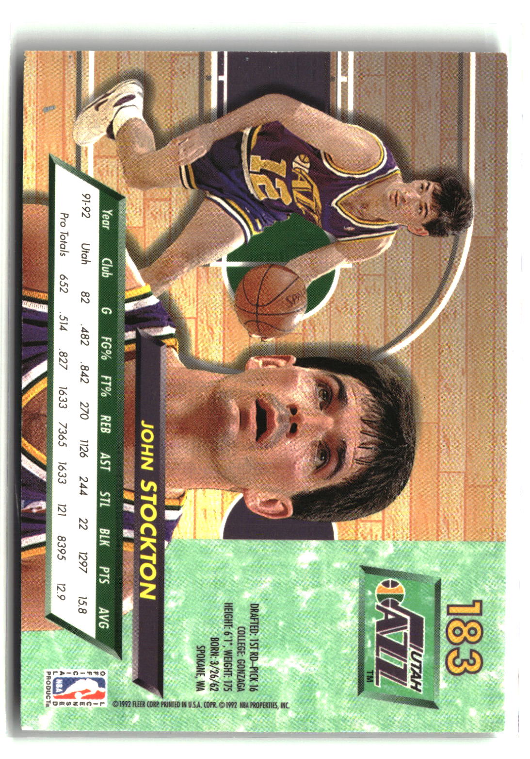 John Stockton 1992-93 Ultra #183