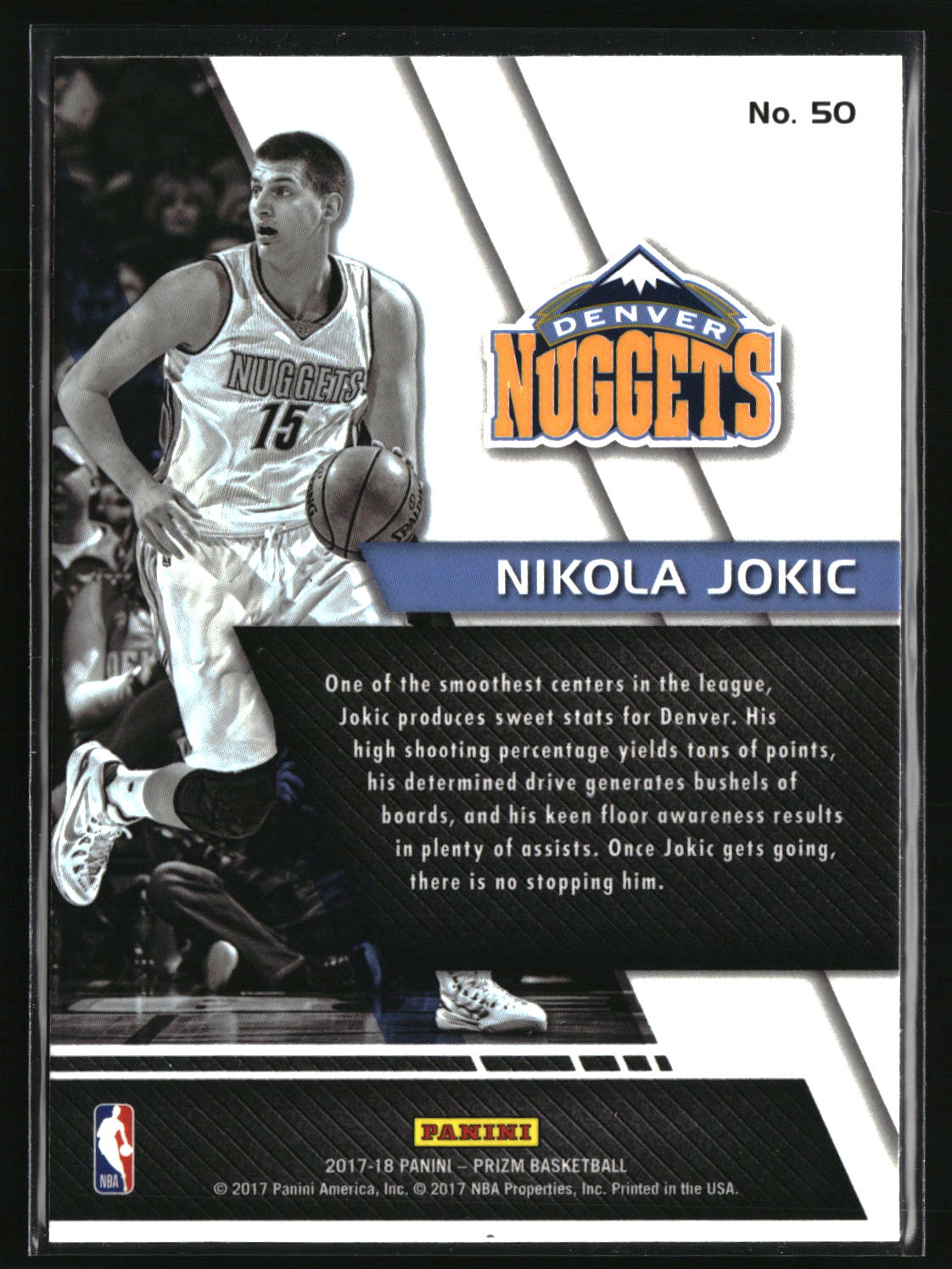 Nikola Jokic 2017-18 Panini Prizm Fundamentals #50