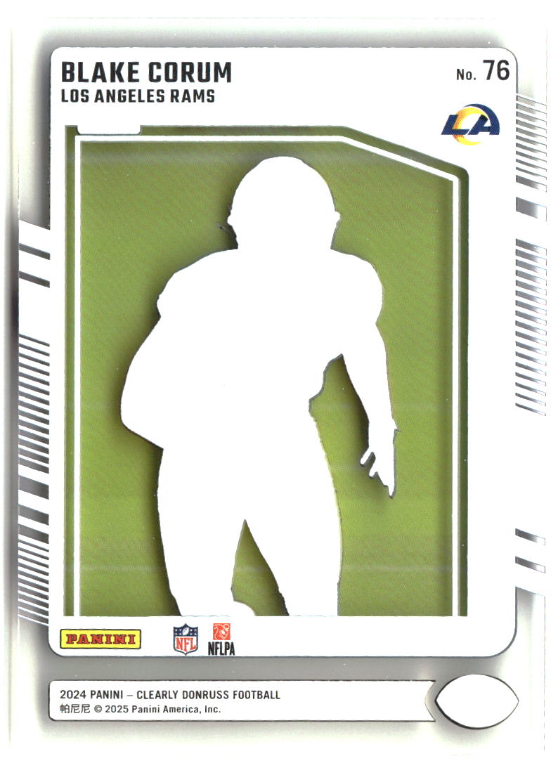 Blake Corum 2024 Clearly Donruss #76