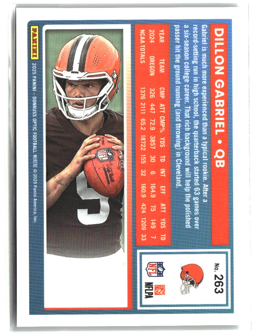 Dillon Gabriel 2025 Donruss Optic #263