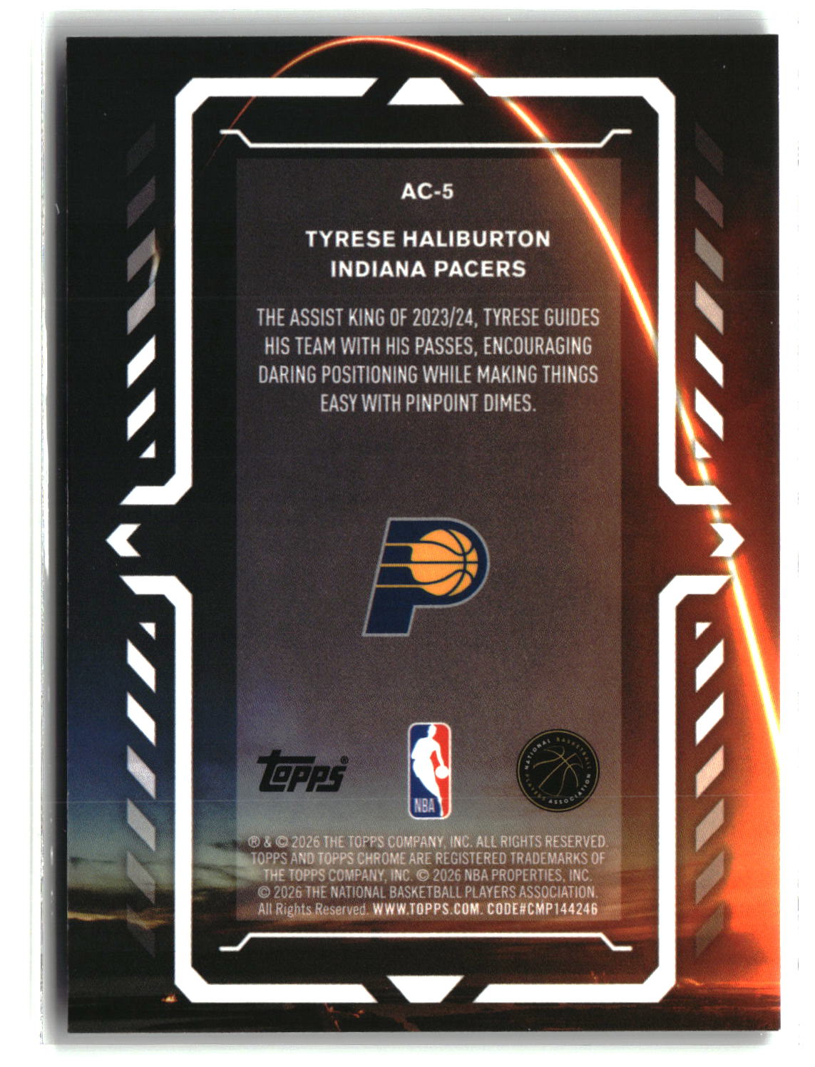 Tyrese Haliburton 2025-26 Topps Chrome Update Activators #AC-5