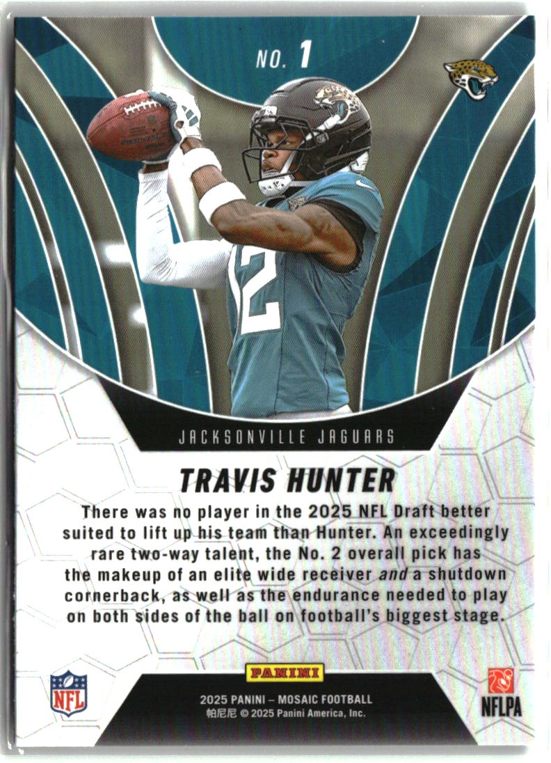 Travis Hunter 2025 Panini Mosaic - Elevate #1