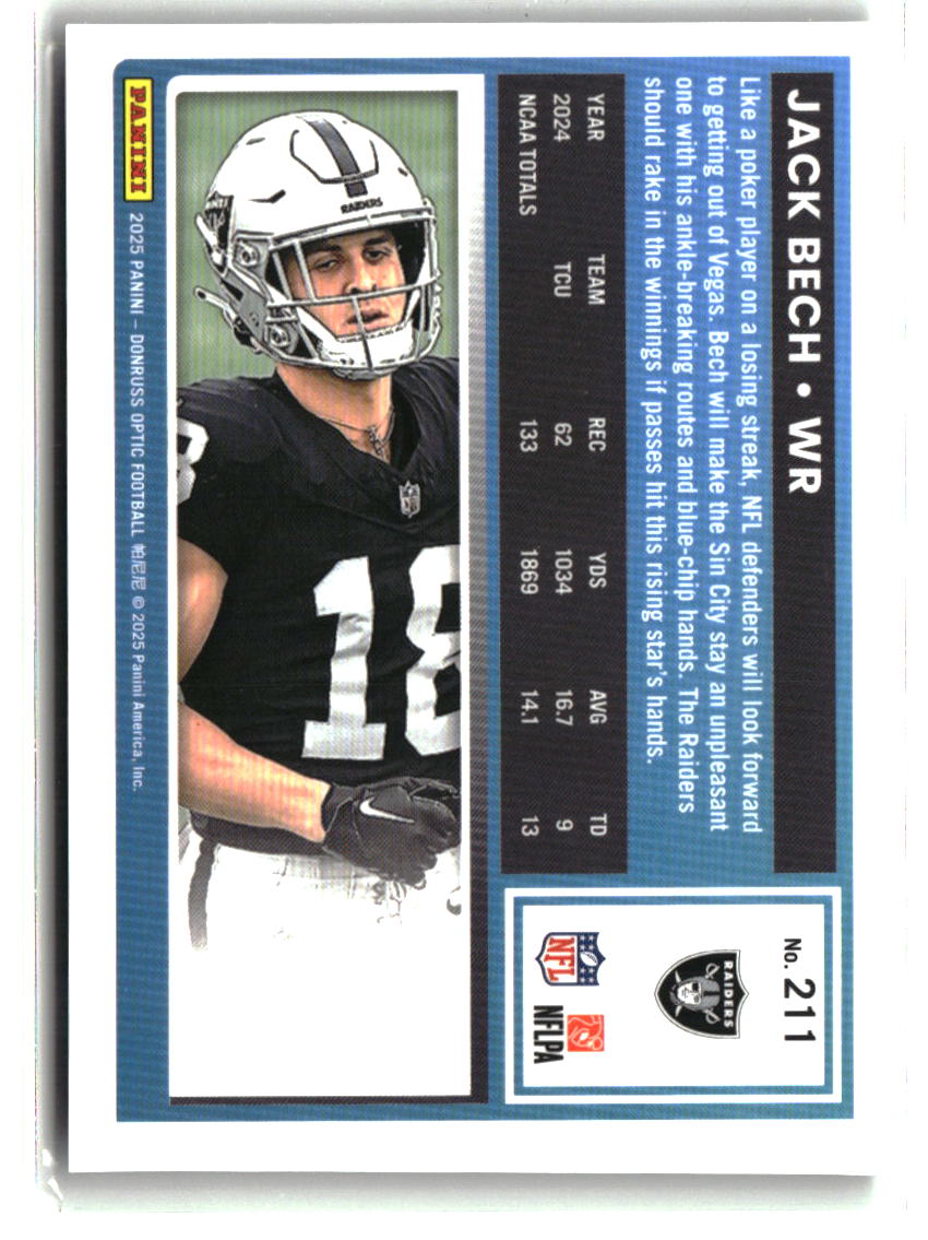 Jack Bech 2025 Donruss Optic #211