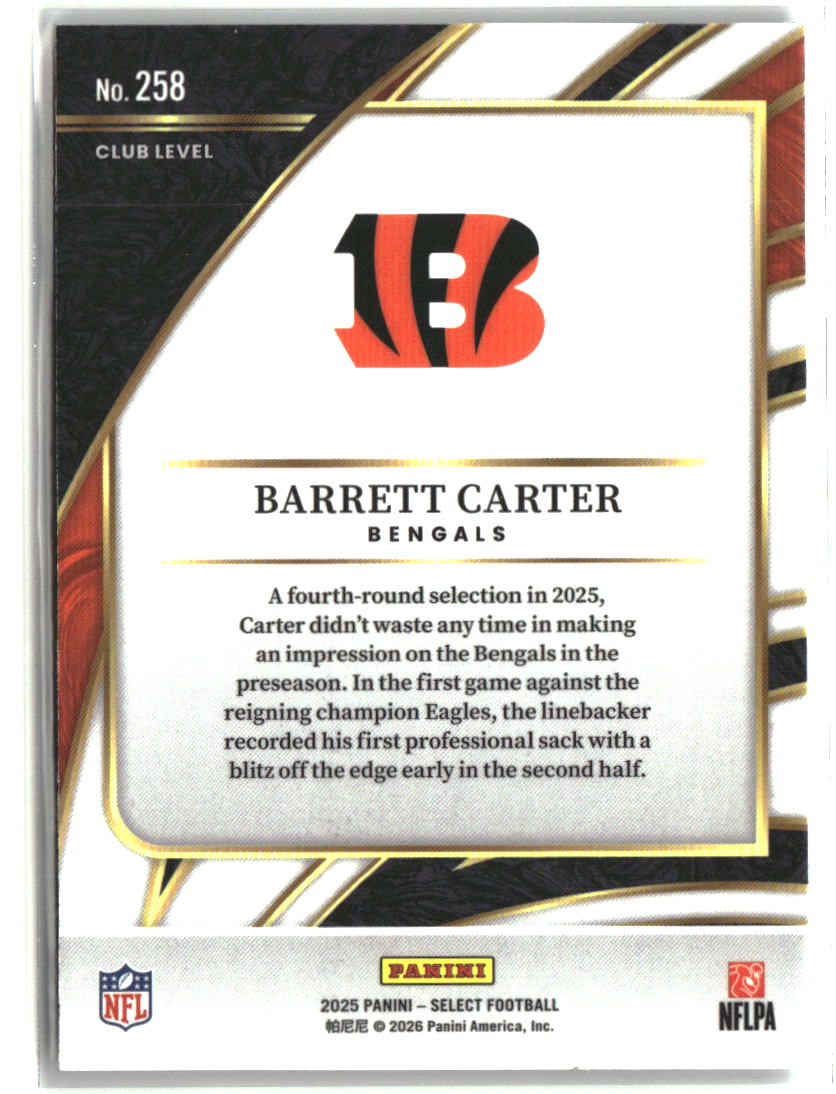 Barrett Carter 2025 Panini Select #258