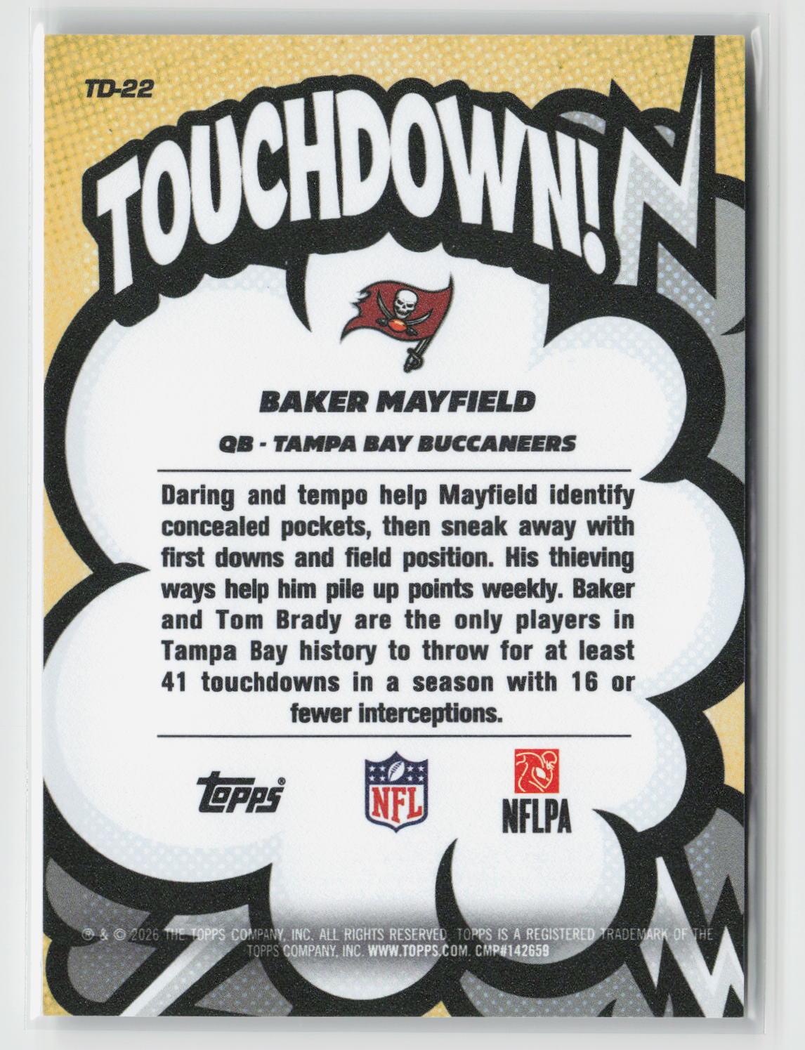 Baker Mayfield 2026 Topps Flagship Touchdown #TD-22