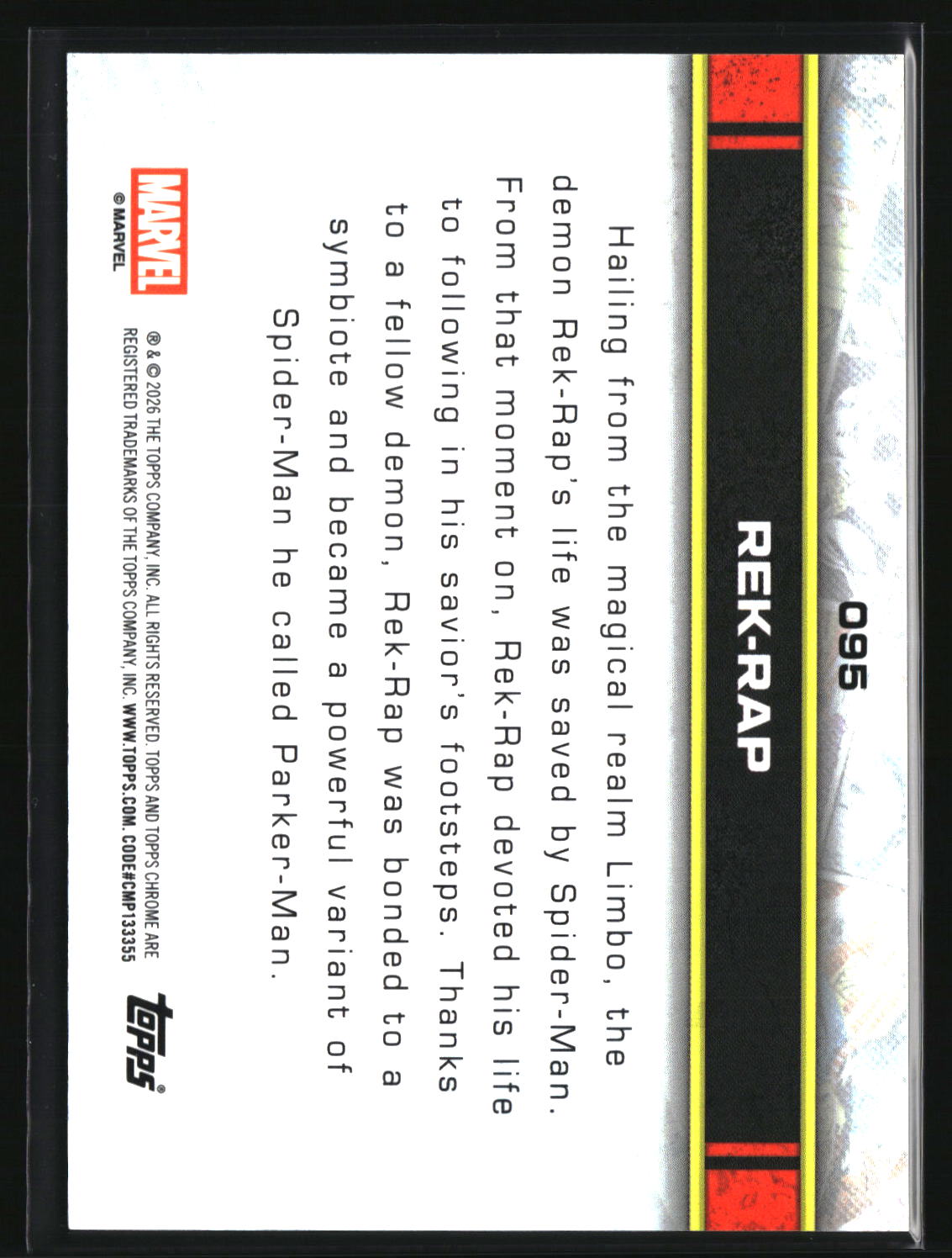 Rek-Rap 2026 Topps Chrome Marvel Comics #95