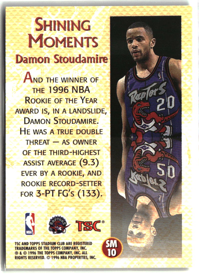 Damon Stoudamire 1996-97 Stadium Club Shining Moments #SM10