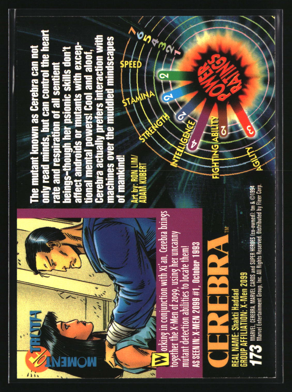 Cerebra 1994 Fleer Marvel Universe #173
