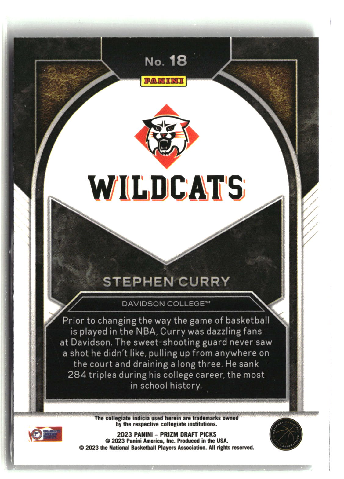 Stephen Curry 2023 Panini Prizm Draft Picks Brilliance #18
