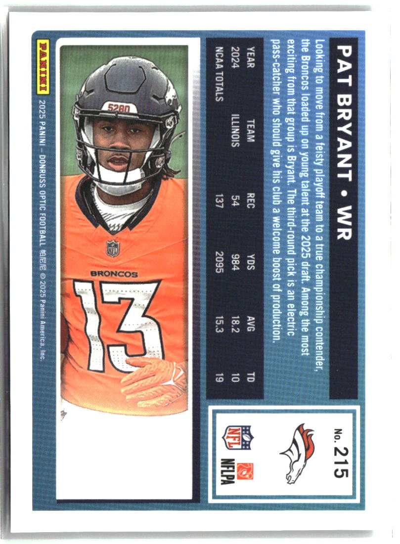 Pat Bryant 2025 Donruss Optic #215