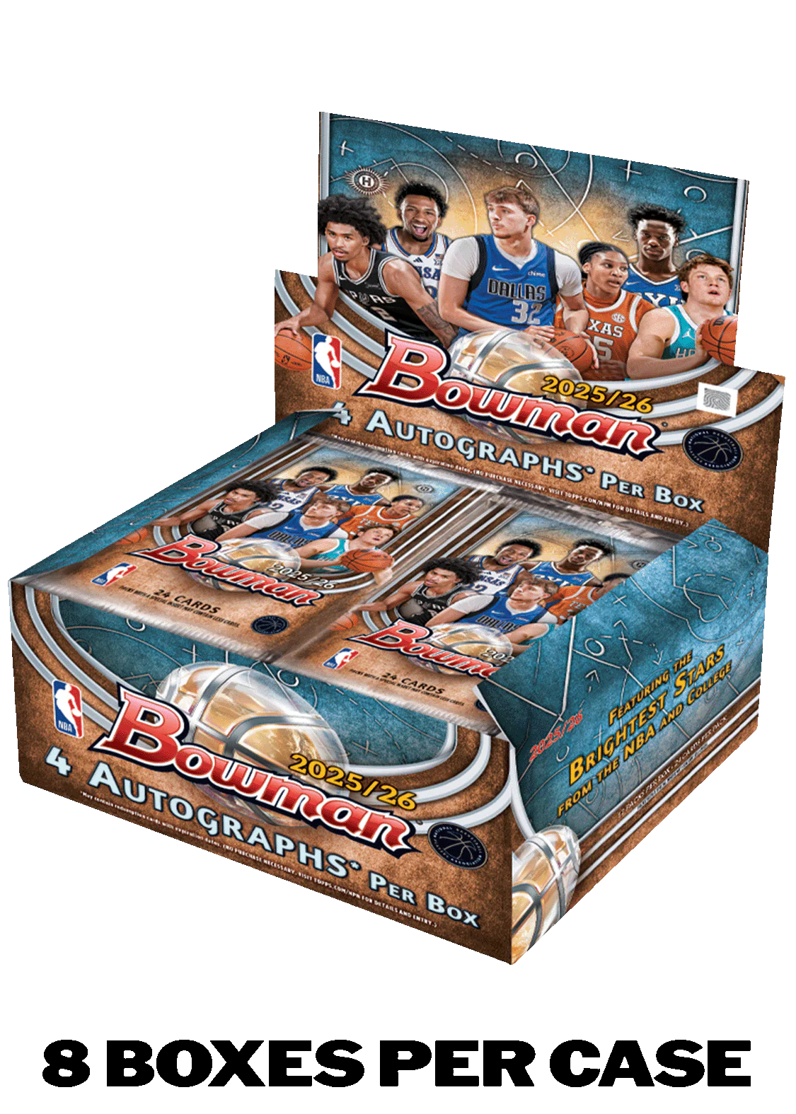 2025-26 Bowman Basketball Jumbo 8-Box Case