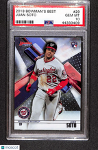 Load image into Gallery viewer, Juan Soto 2018 Bowman's Best #29 PSA 10