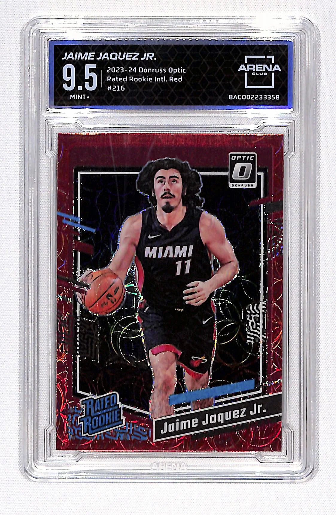 Jaime Jaquez Jr. 2023-24 Donruss Optic Red International #216 Arena Club 9.5