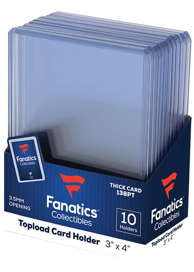 Fanatics: 138pt 3x4 Top Loader - 10 Count