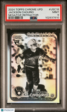 Load image into Gallery viewer, Jackson Chourio 2024 Topps Chrome Update Negative Refractor #USC18 PSA 9