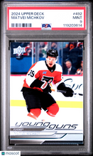Load image into Gallery viewer, Matvei Michkov 2024 Upper Deck #492 PSA 9