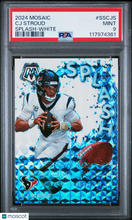 Load image into Gallery viewer, CJ Stroud 2024 Panini Mosaic Splash White #SSCJS /25 PSA 9