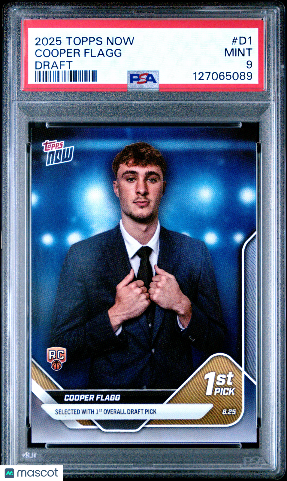Cooper Flagg 2025 Topps Now Draft #D1 PSA 9