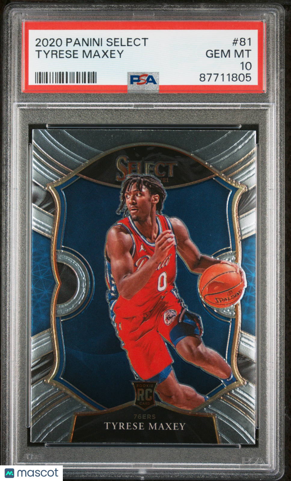 Tyrese Maxey 2020 Panini Select #81 PSA 10