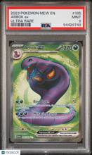 Load image into Gallery viewer, Arbok EX 2023 Pokemon Mew EN-151 #185 PSA 9