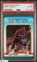 Load image into Gallery viewer, Isiah Thomas 1988 Fleer Sticker #10 PSA 6