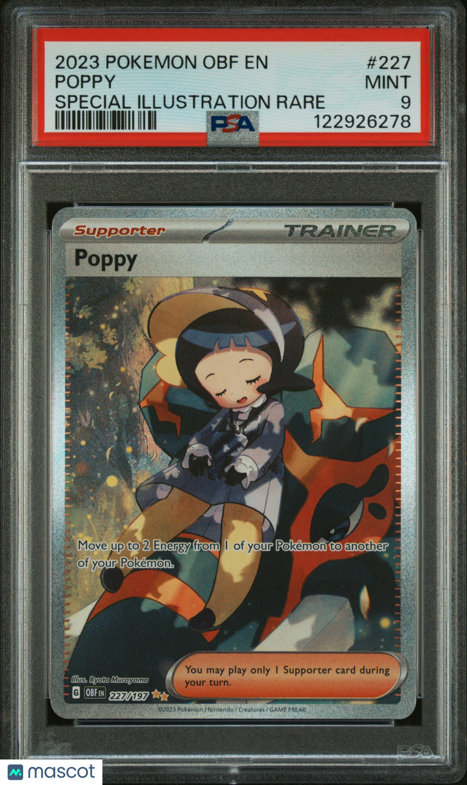 Poppy SV03: Obsidian Flames #227 PSA 9