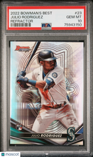 Load image into Gallery viewer, Julio Rodriguez 2022 Bowman's Best Refractor #23 PSA 10