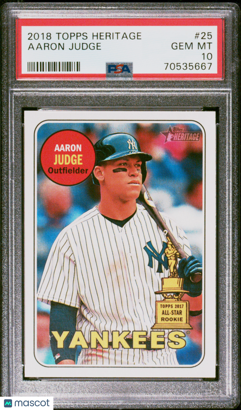 Aaron Judge 2018 Topps Heritage #25 PSA 10