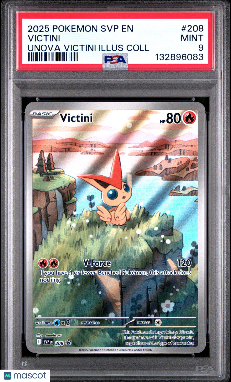 Victini Sv: Scarlet & Violet Promo Cards #208 PSA 9