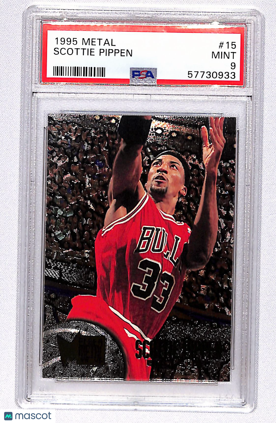 Scottie Pippen 1995-96 Metal #15 PSA 9