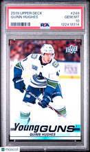 Load image into Gallery viewer, Quinn Hughes 2019 Upper Deck #249 PSA 10