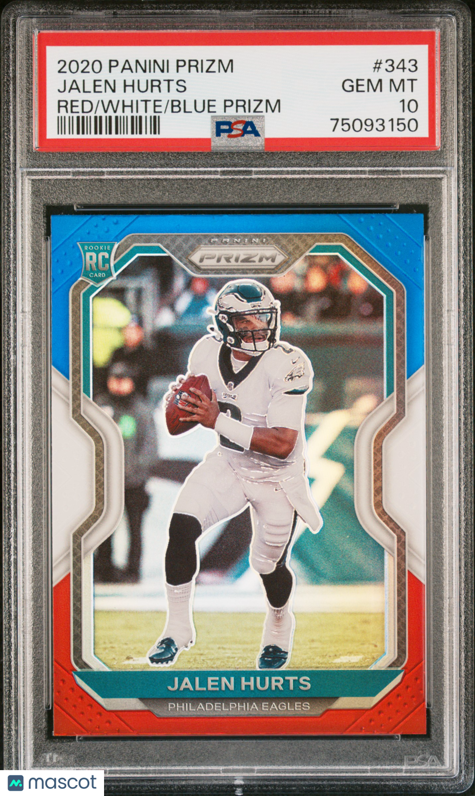Jalen Hurts 2020 Panini Prizm Red White Blue #343 PSA 10