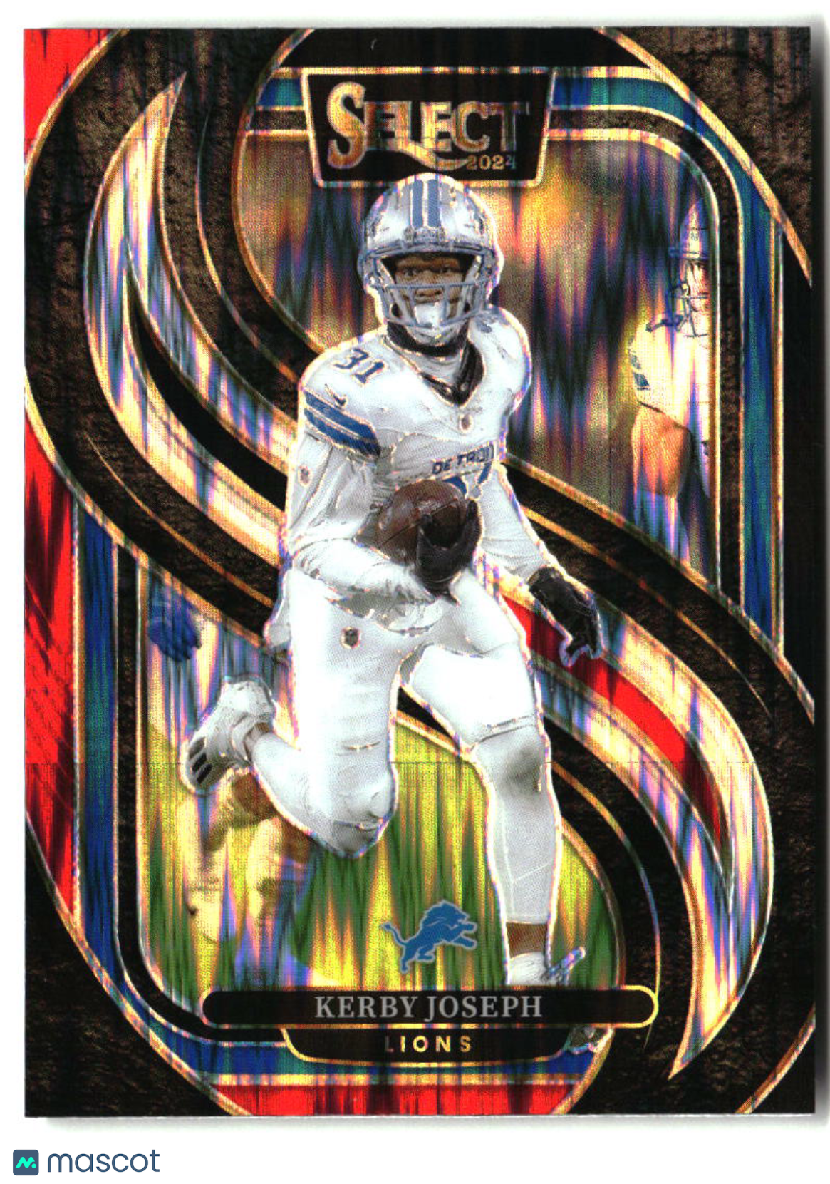 Kerby Joseph 2024 Panini Select Black & Red Prizm Shock #177