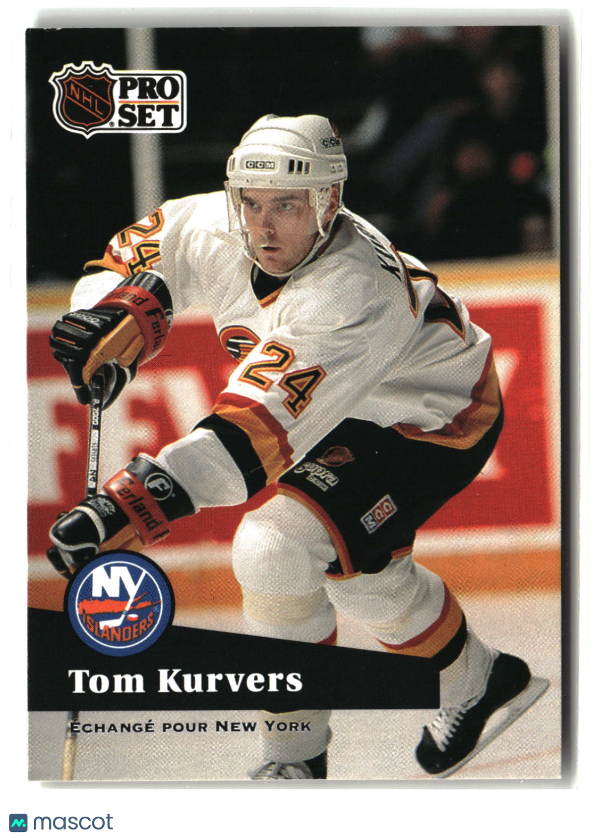 Tom Kurvers 1991-92 Pro Set French #244