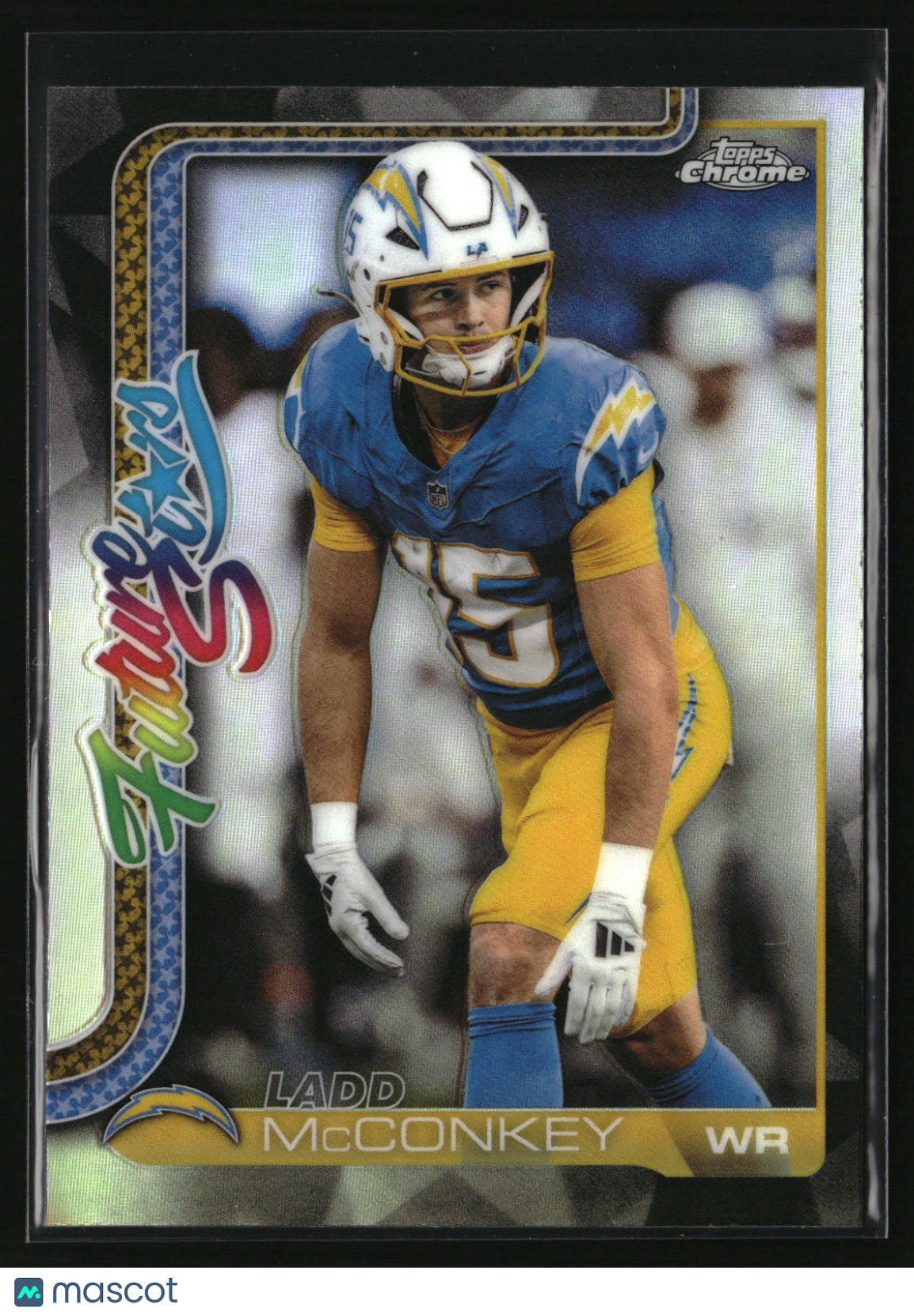 Ladd McConkey 2025 Topps Chrome Future Stars Refractor #FS-3