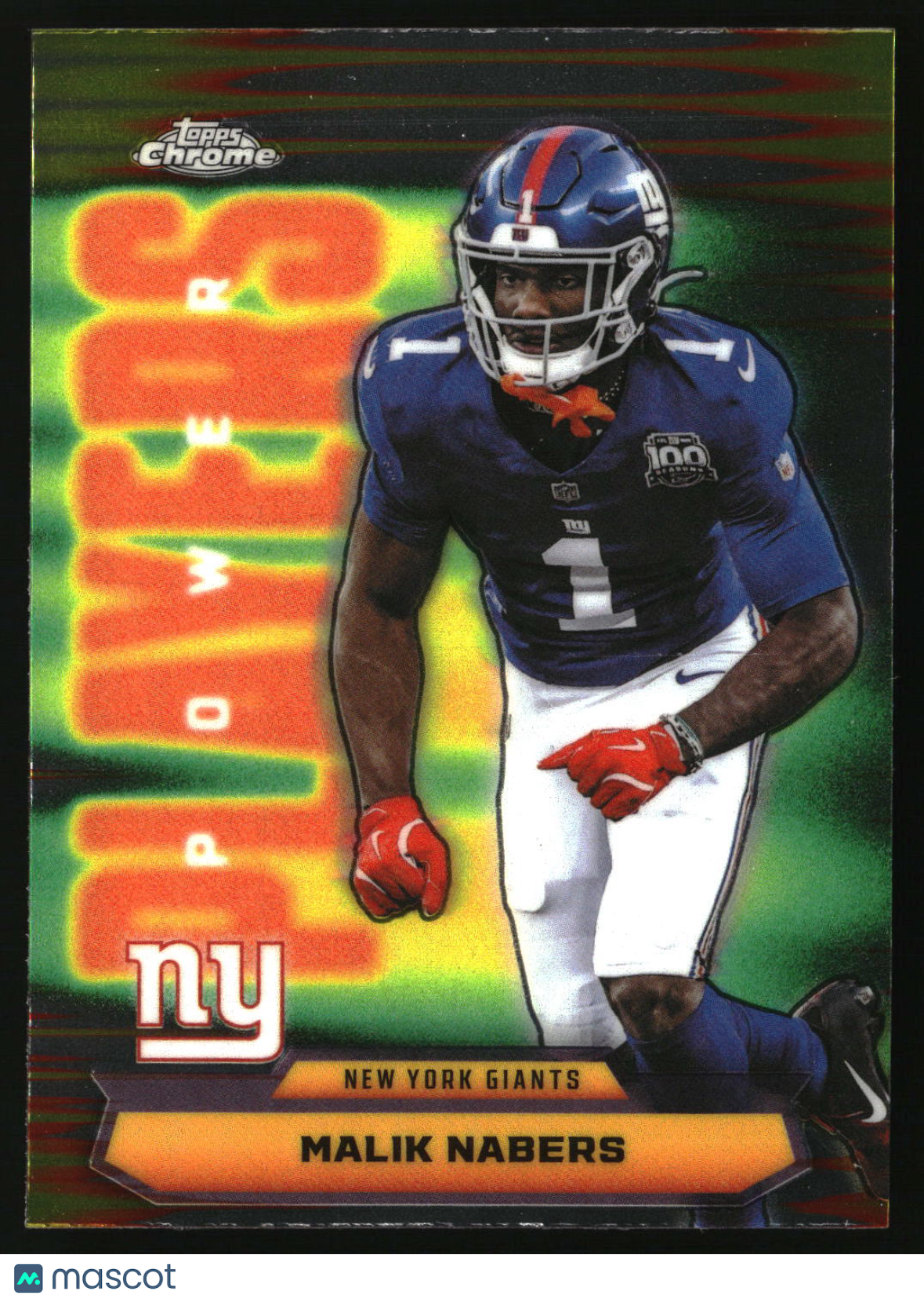 Malik Nabers 2025 Topps Chrome Power Players #PP-25