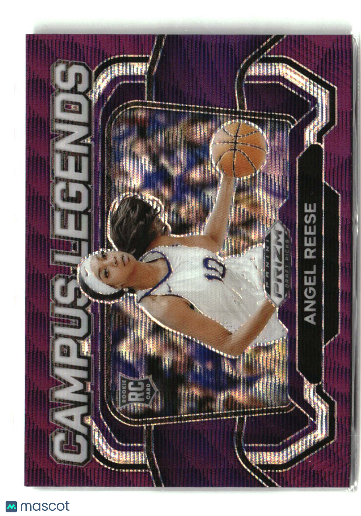 Angel Reese 2024 Panini Prizm Draft Picks - Campus Legends Prizms Purple Wave #4