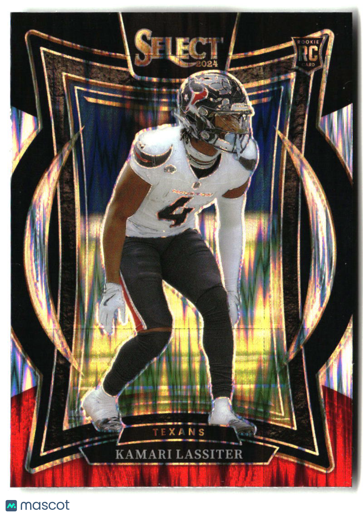 Kamari Lassiter 2024 Panini Select Black & Red Prizm Shock #77