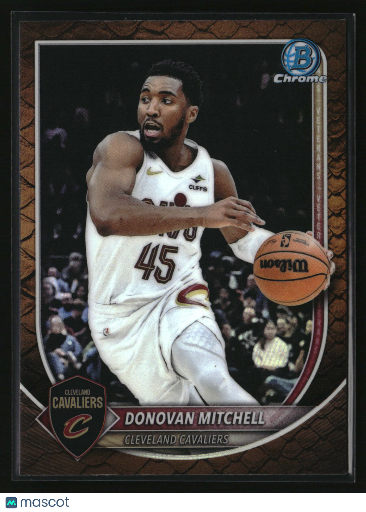 Donovan Mitchell 2025-26 Bowman Chrome Reptilian Refractor #BCV-91
