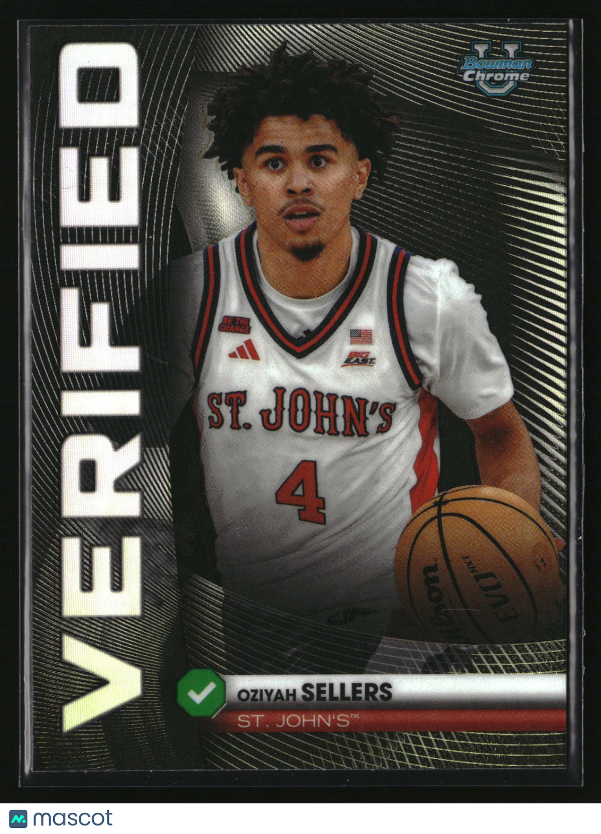 Oziyah Sellers 2025-26 Bowman Bowman Verified Refractor #BV-19